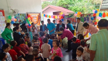 เปิดงานวันเด็กแห่งชาติ โรงเรียนบ้านหนองขุ่นเหล่าหลักวิทยา และ ศูนย์พัฒนาเด็กเล็กองค์การบริหารส่วนตำบลนิคมสงเคราะห์ คำขวัญวันเด็กปี 2566 